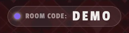 Room code and QR for joining