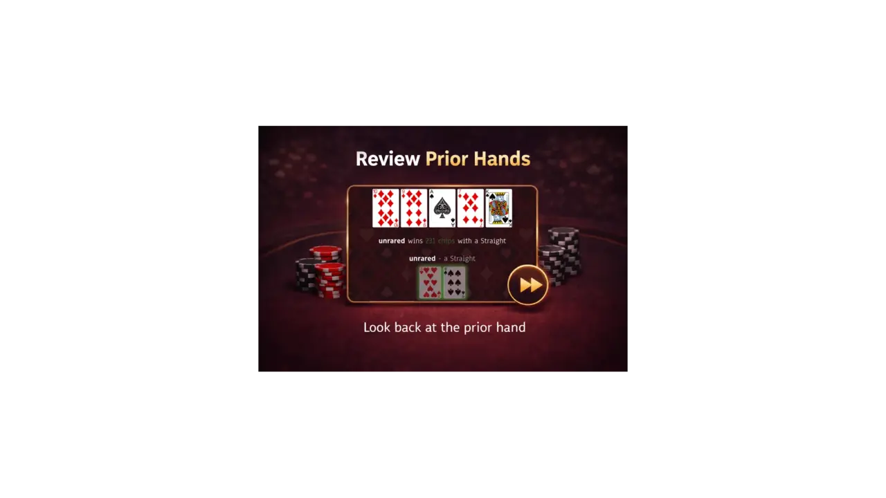 Last Hand History interface preview