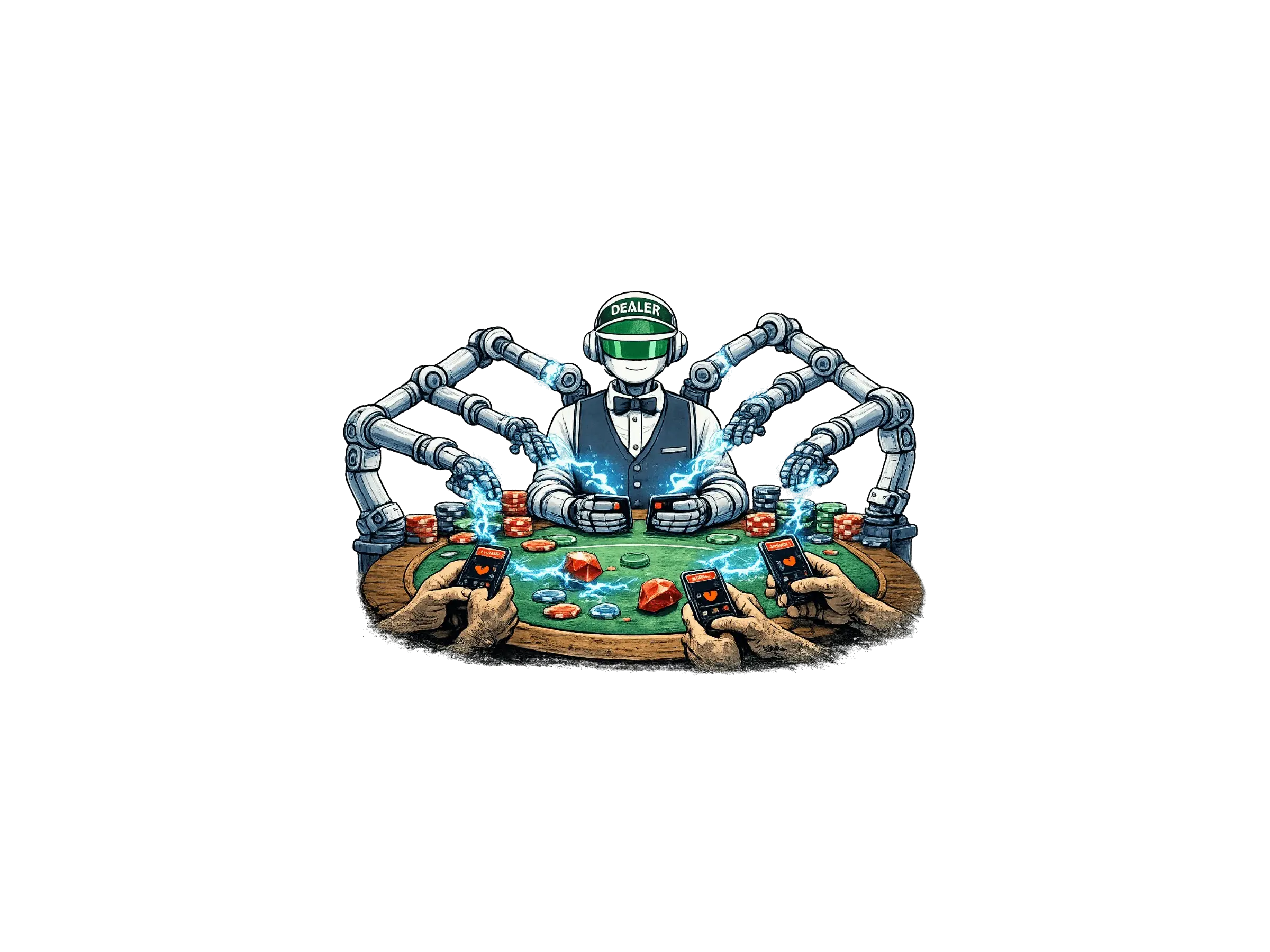 RbPkr Virtual Poker Dealer Visualization